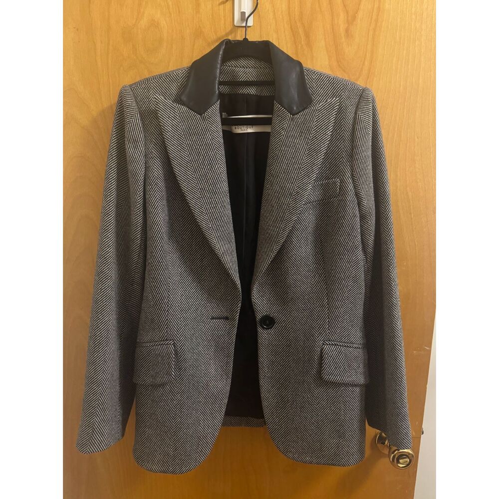 Vintage Dior Boutique Paris 90s Herringbone Blazer